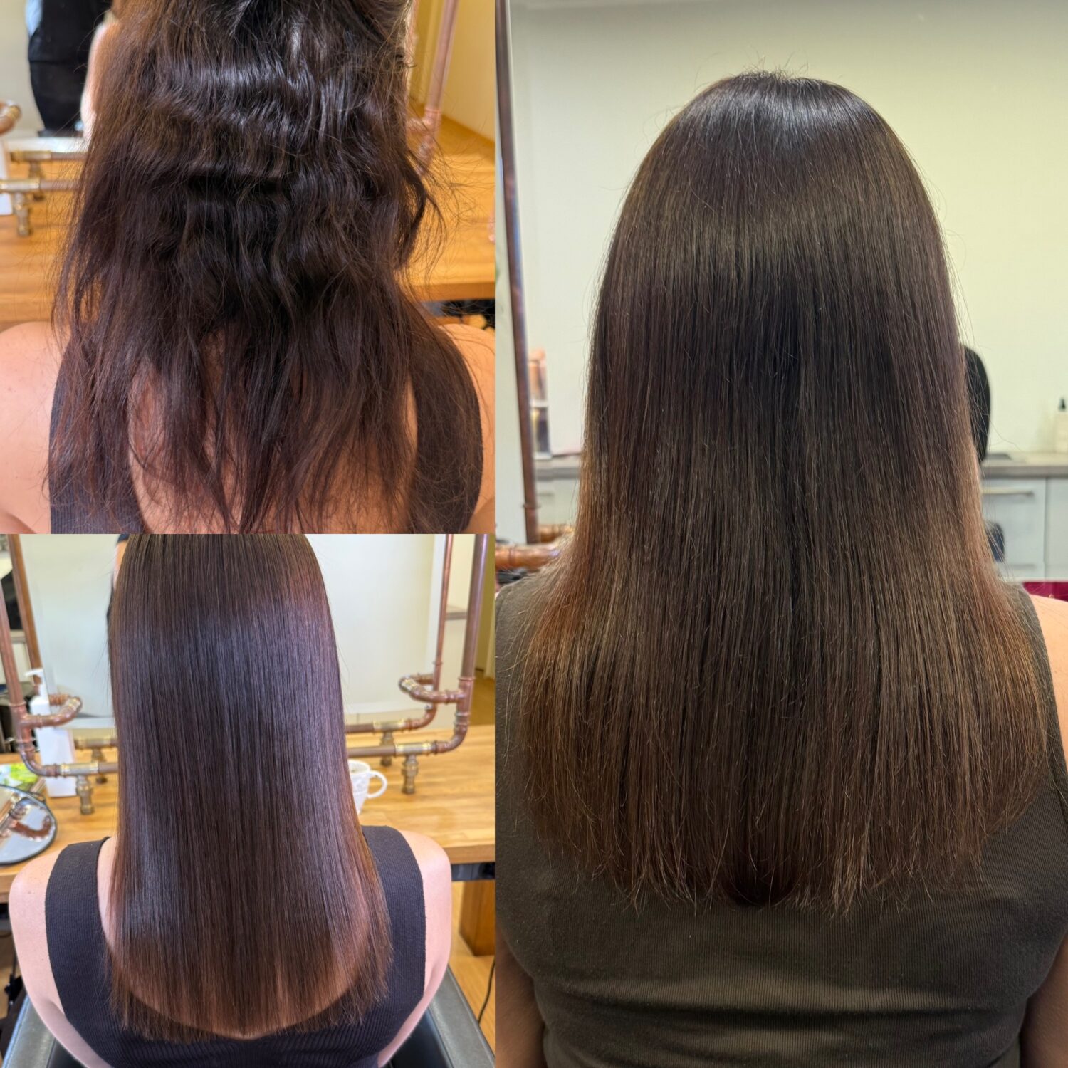 Hair Botox enne ja pärast – Beautiq Tallinn