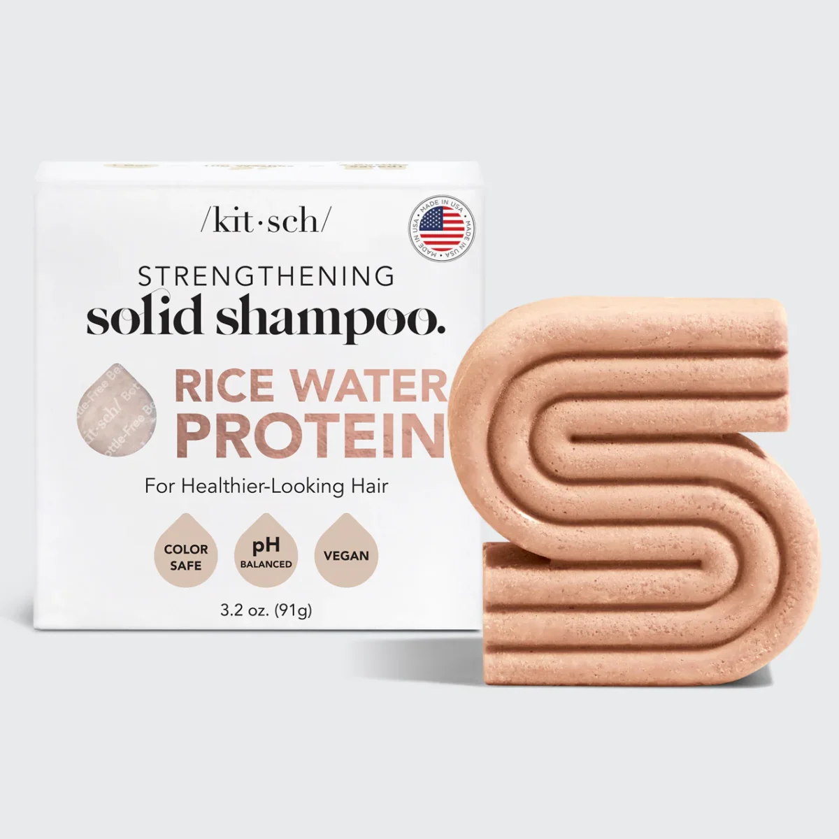 Kitsch Rice Water Shampoo Bar – juuksekasvu stimuleeriv tahke šampoon - Image 5